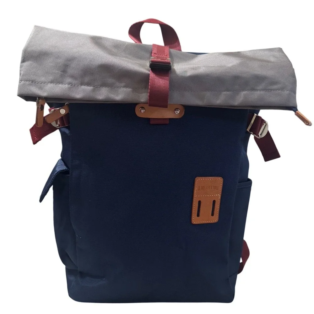 Harvest Label Urban Rolltop Backpack 2.0 Mens OS Navy NWOT Outdoor Daypack
